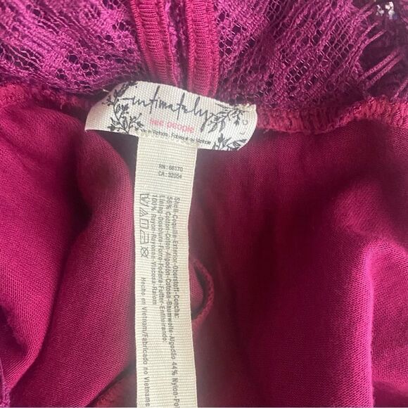 NWT Free People Dahlia Purple Floral Lace Dress Womens Large intimately - Picture 6 of 13